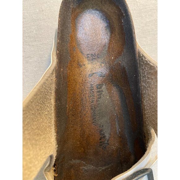 Birkenstock Arizona White Leather Sandals Womens Size 37 - Picture 9 of 10